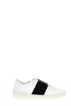 open leather sneakers