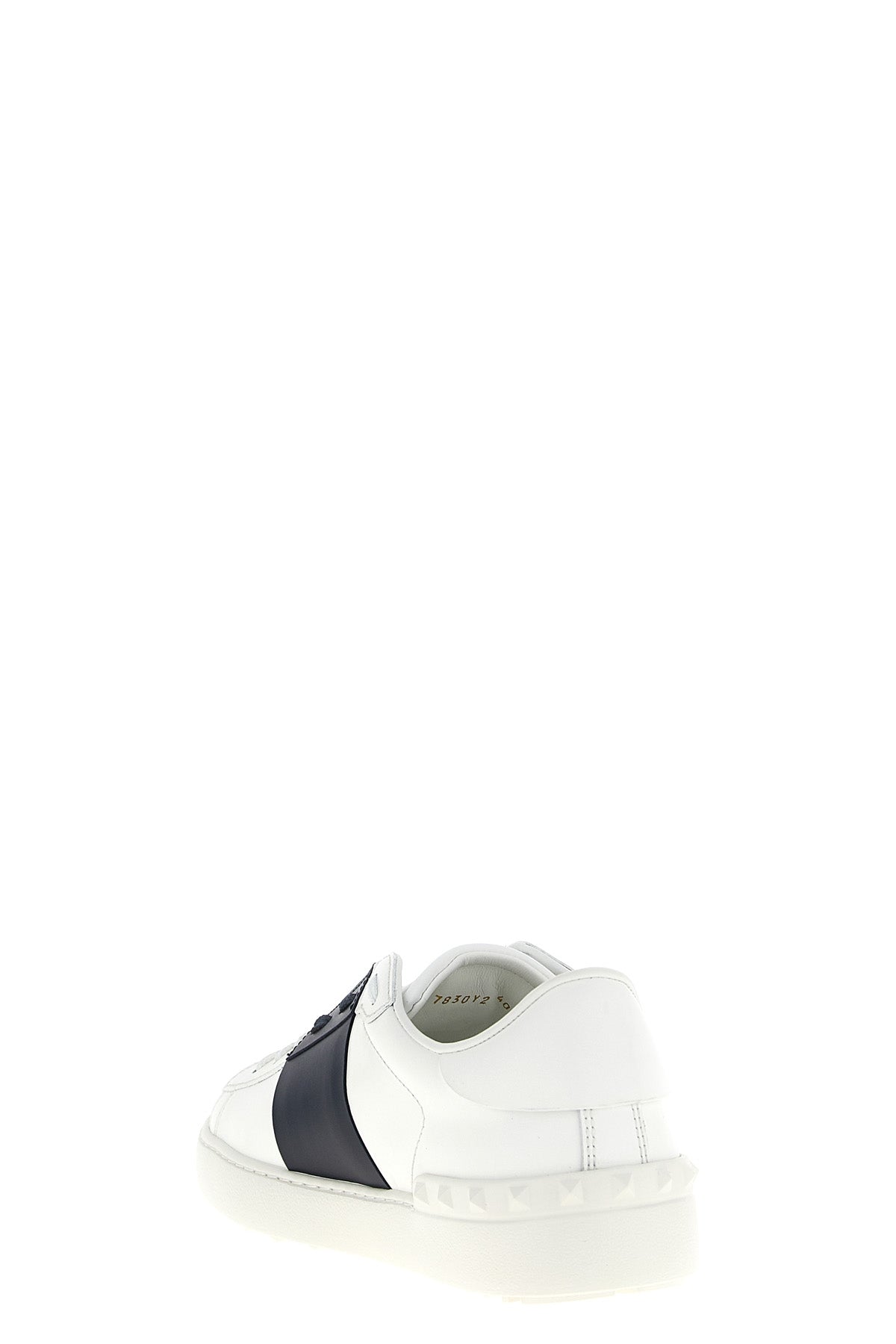 open leather sneakers