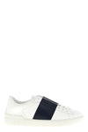 open leather sneakers