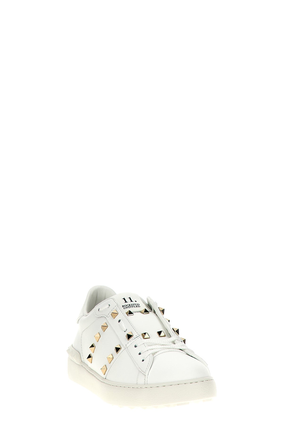 rockstud untitled leather sneakers