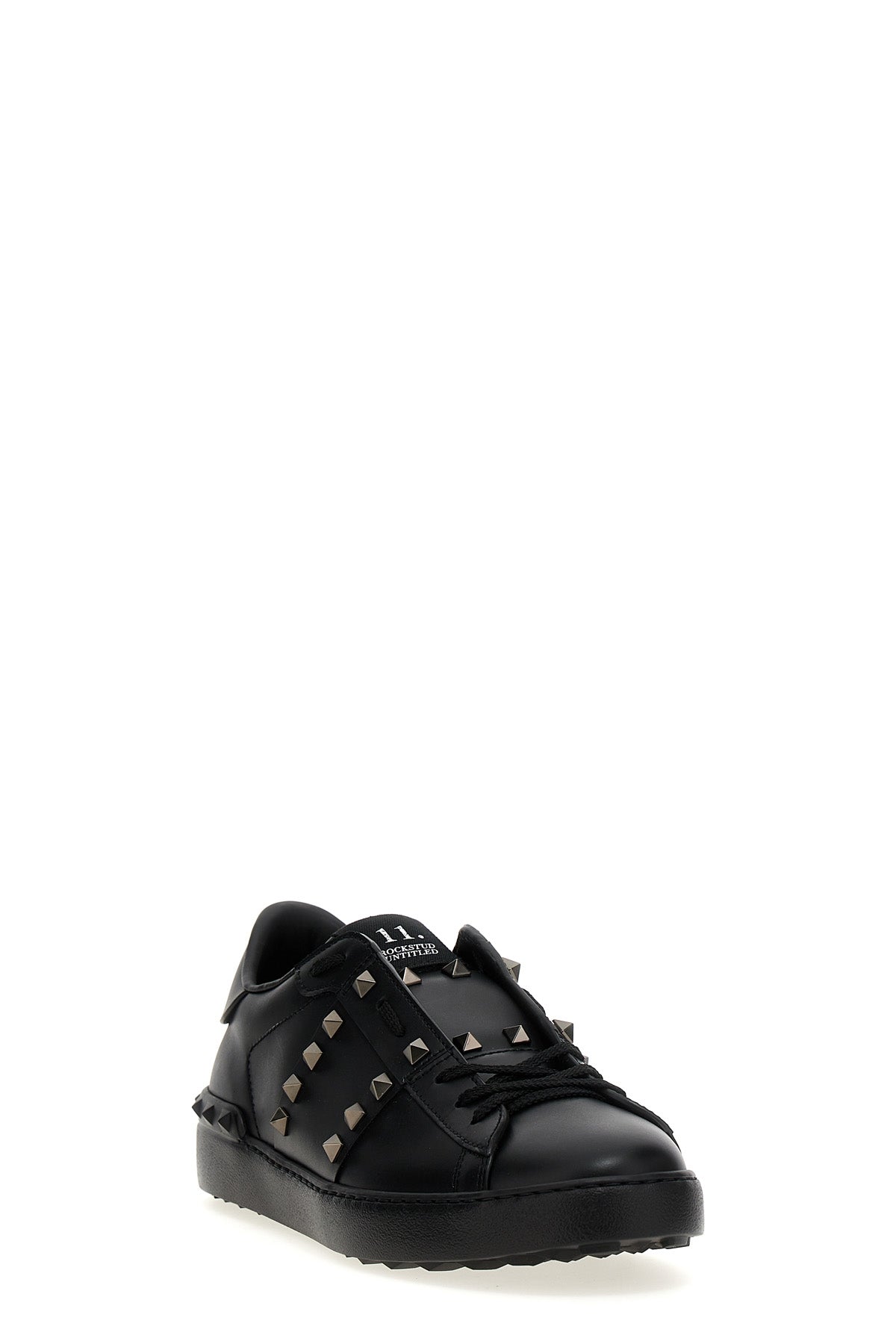 rockstud untitled leather sneakers