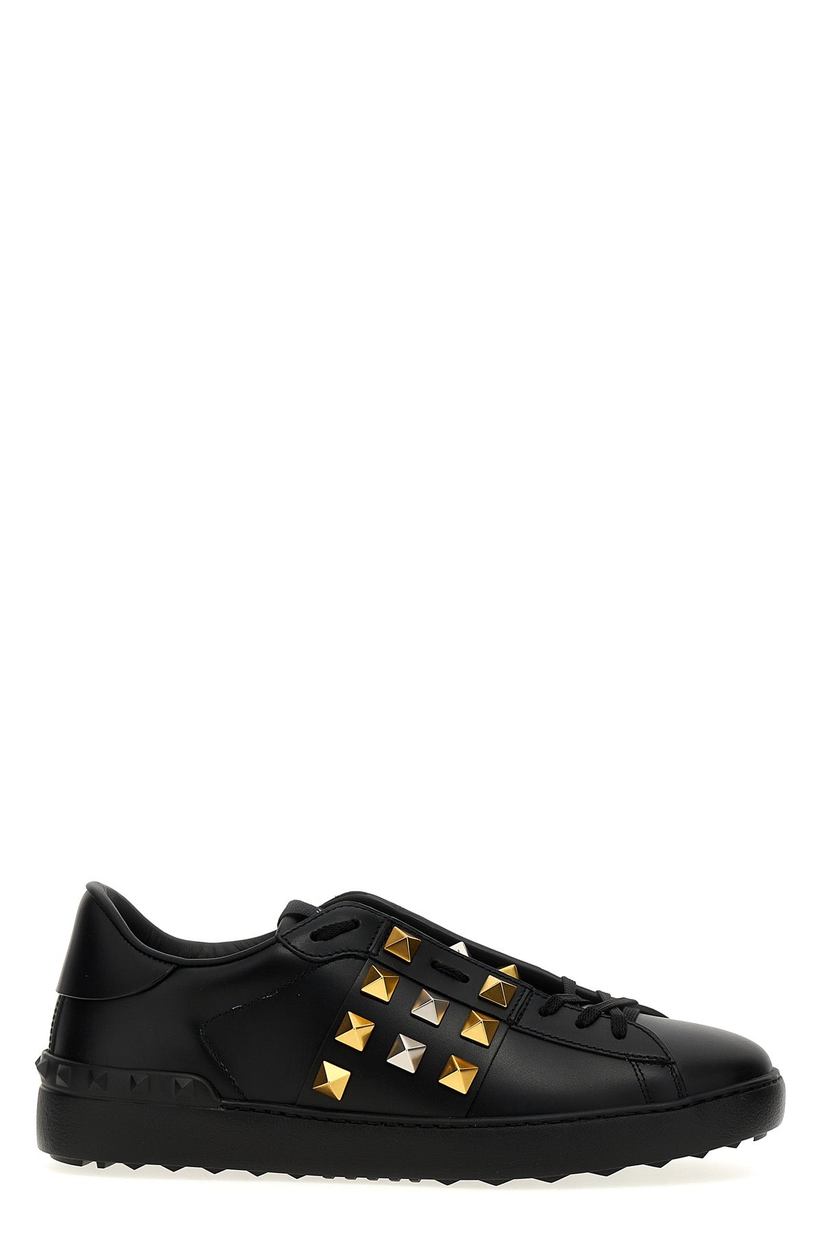 rockstud untitled leather sneakers