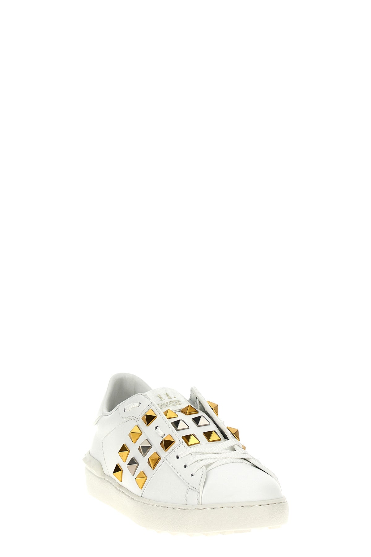 rockstud untitled leather sneakers