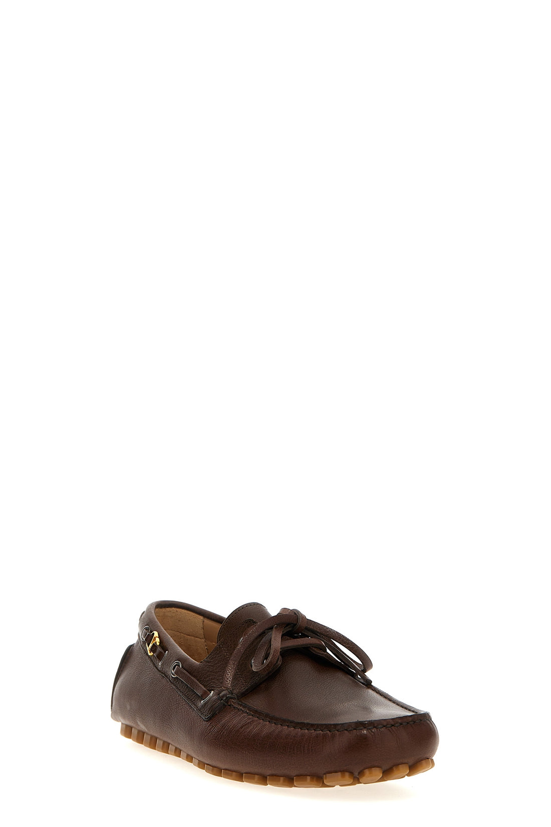 VALENTINO GARAVANI 39 driver fastaway buffalo leather loafers