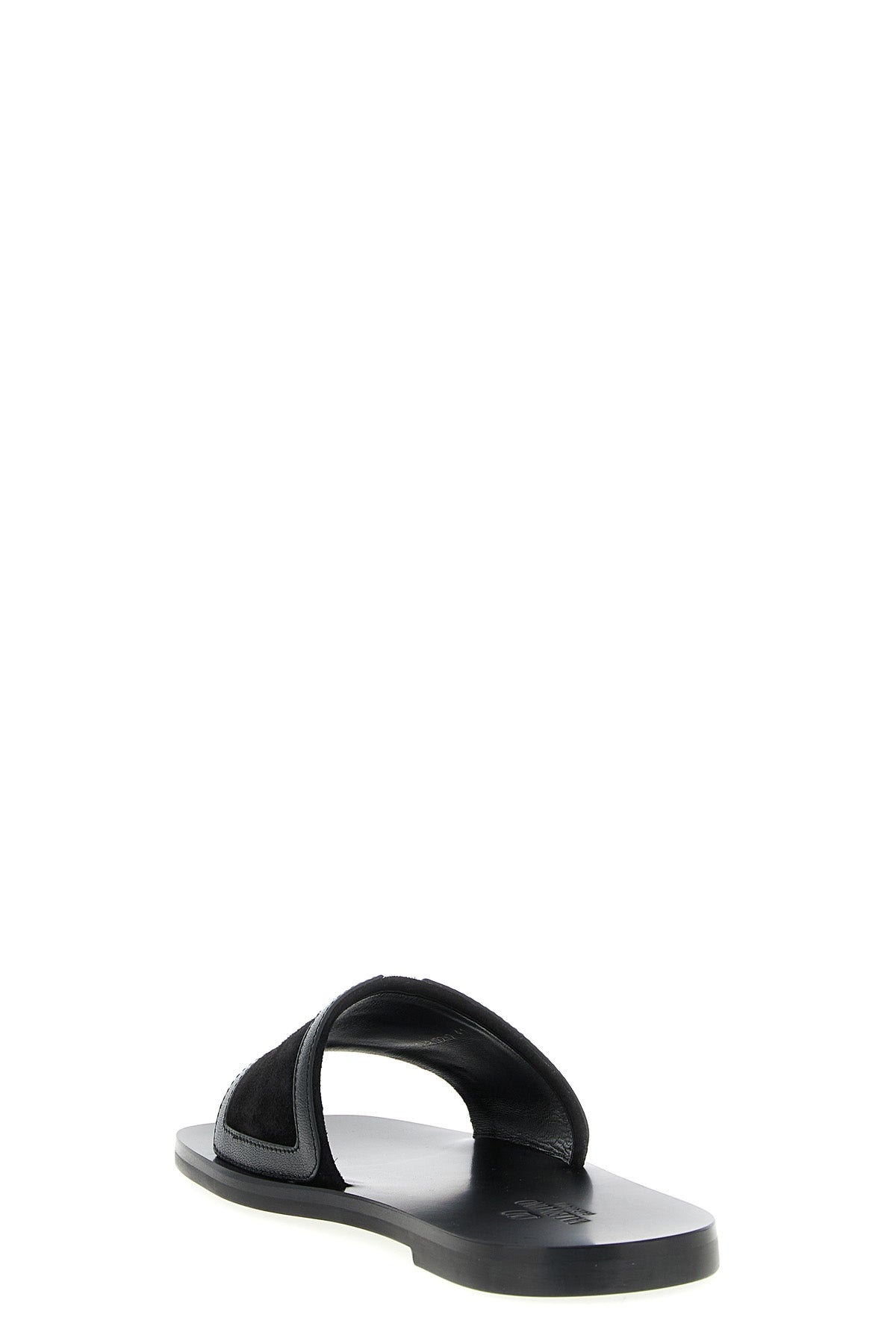viva superstar nappa and suede slides