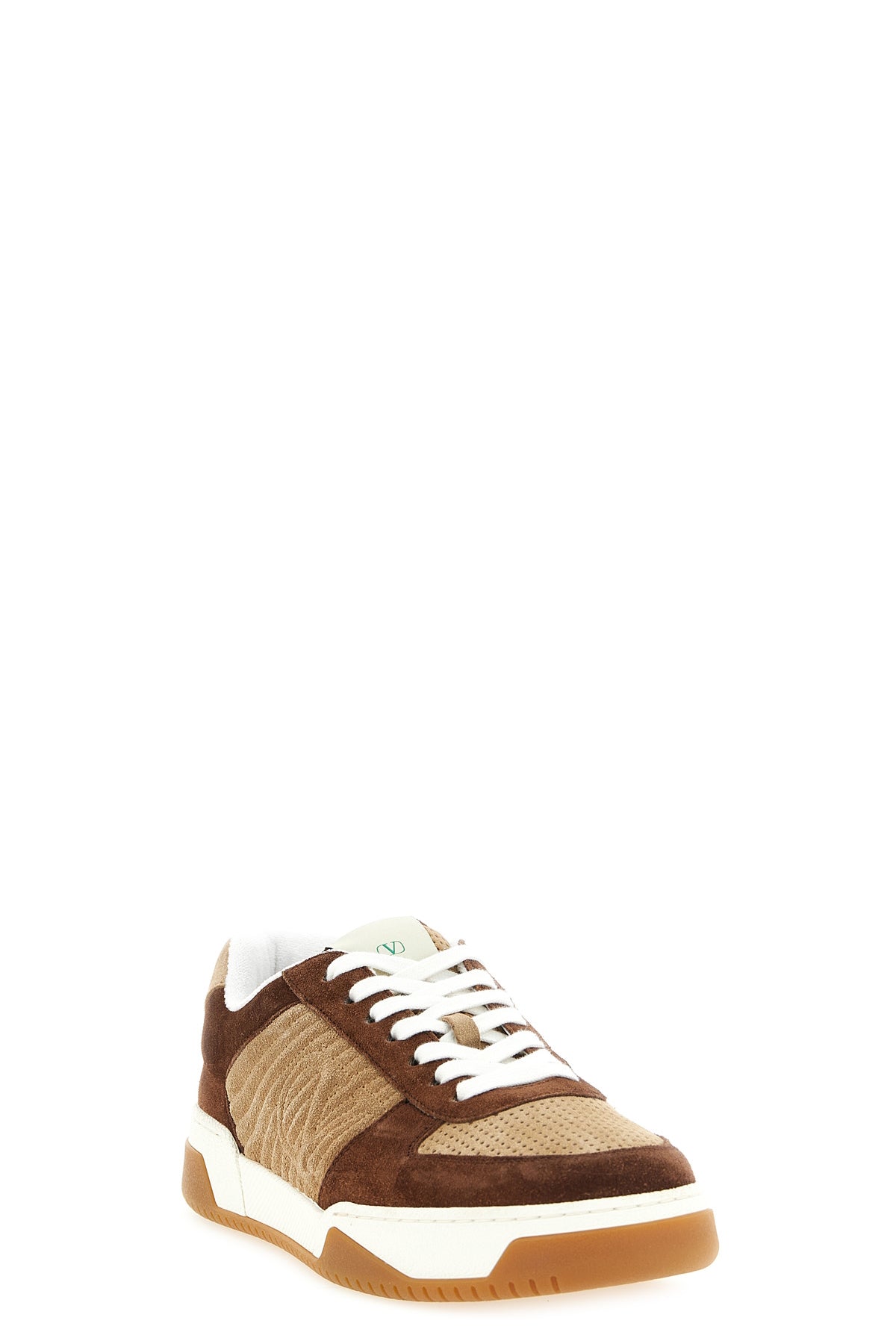 the valentino garavani sparry sneakers feature a meticulous panel construction