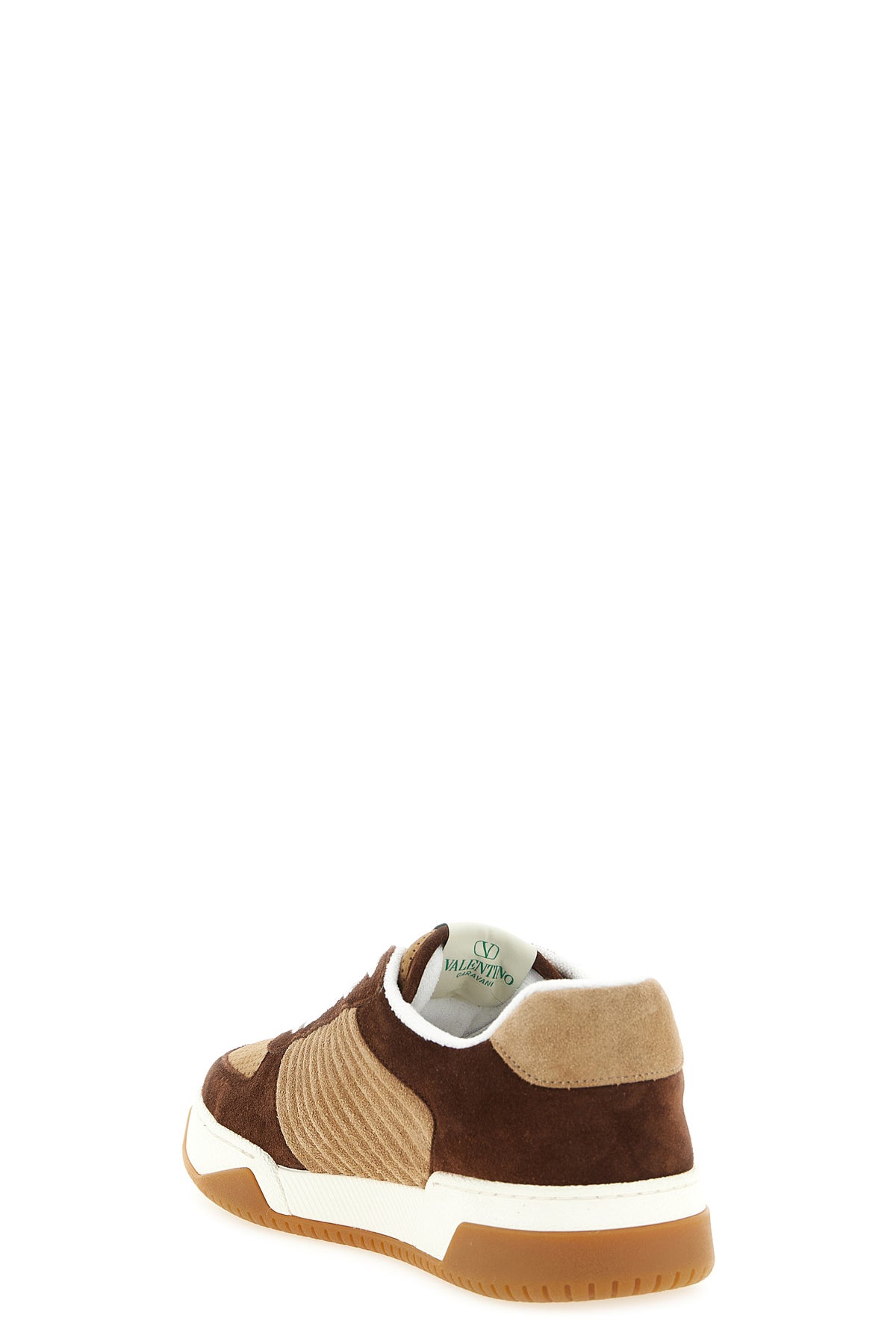 the valentino garavani sparry sneakers feature a meticulous panel construction