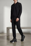 demivee sneakers in tone-on-tone mesh and suede fabric