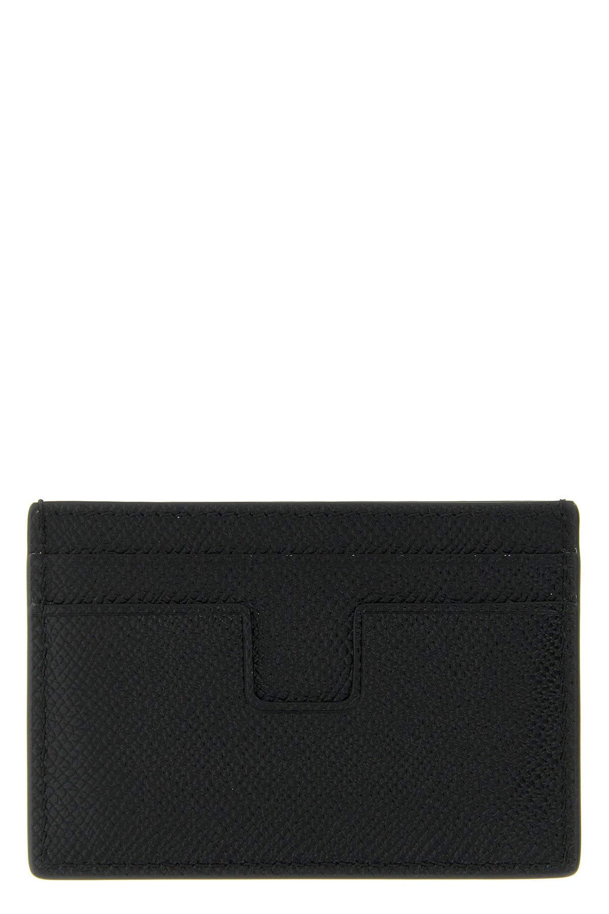 small grain leather card holder