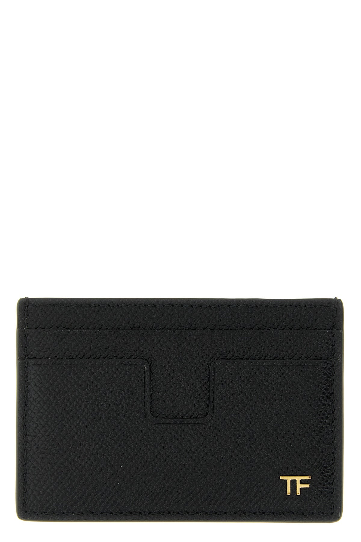 small grain leather card holder