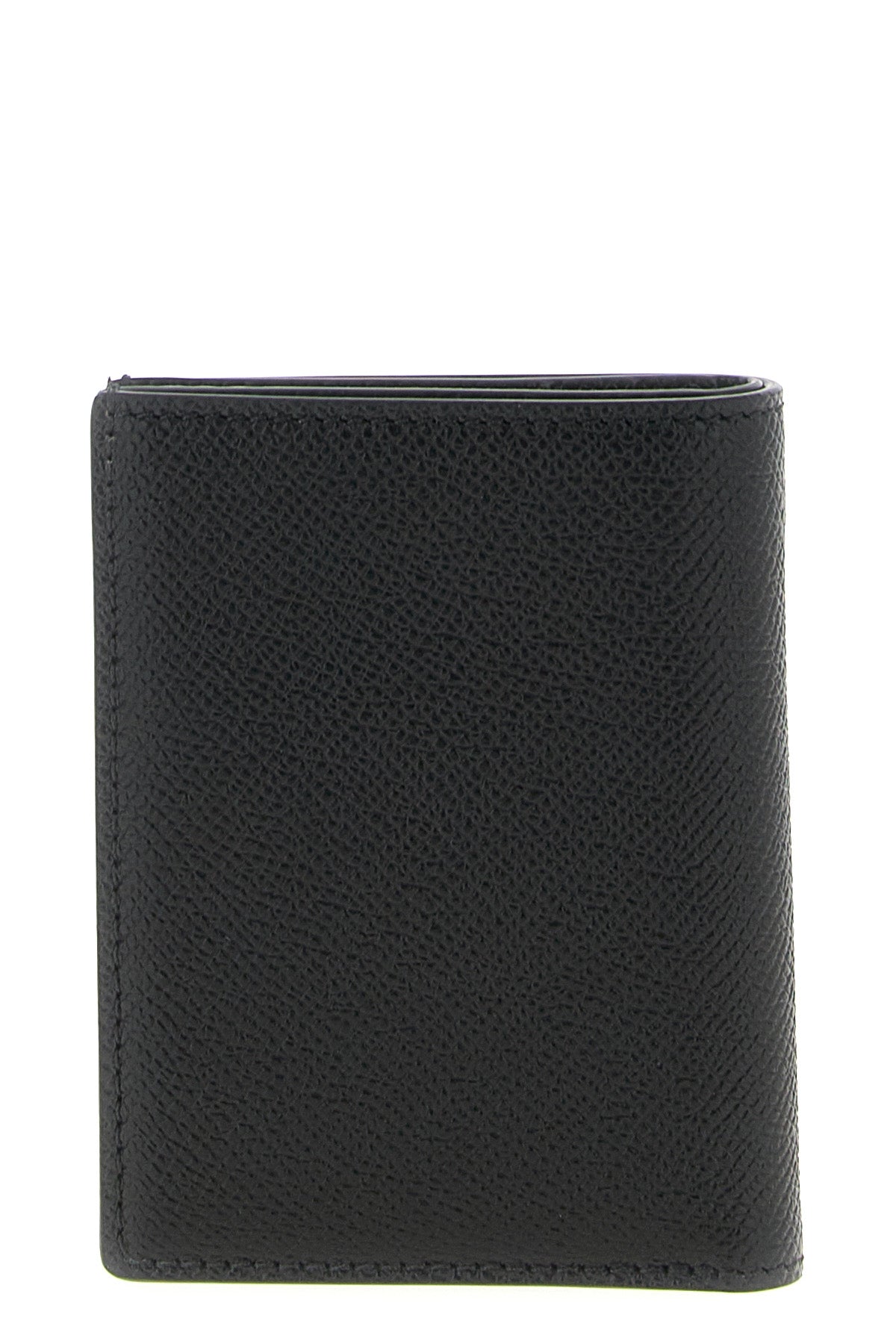 foldable small-grain leather cardholder