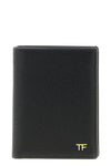 foldable small-grain leather cardholder