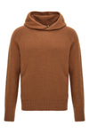 wool blend hooded sweater
