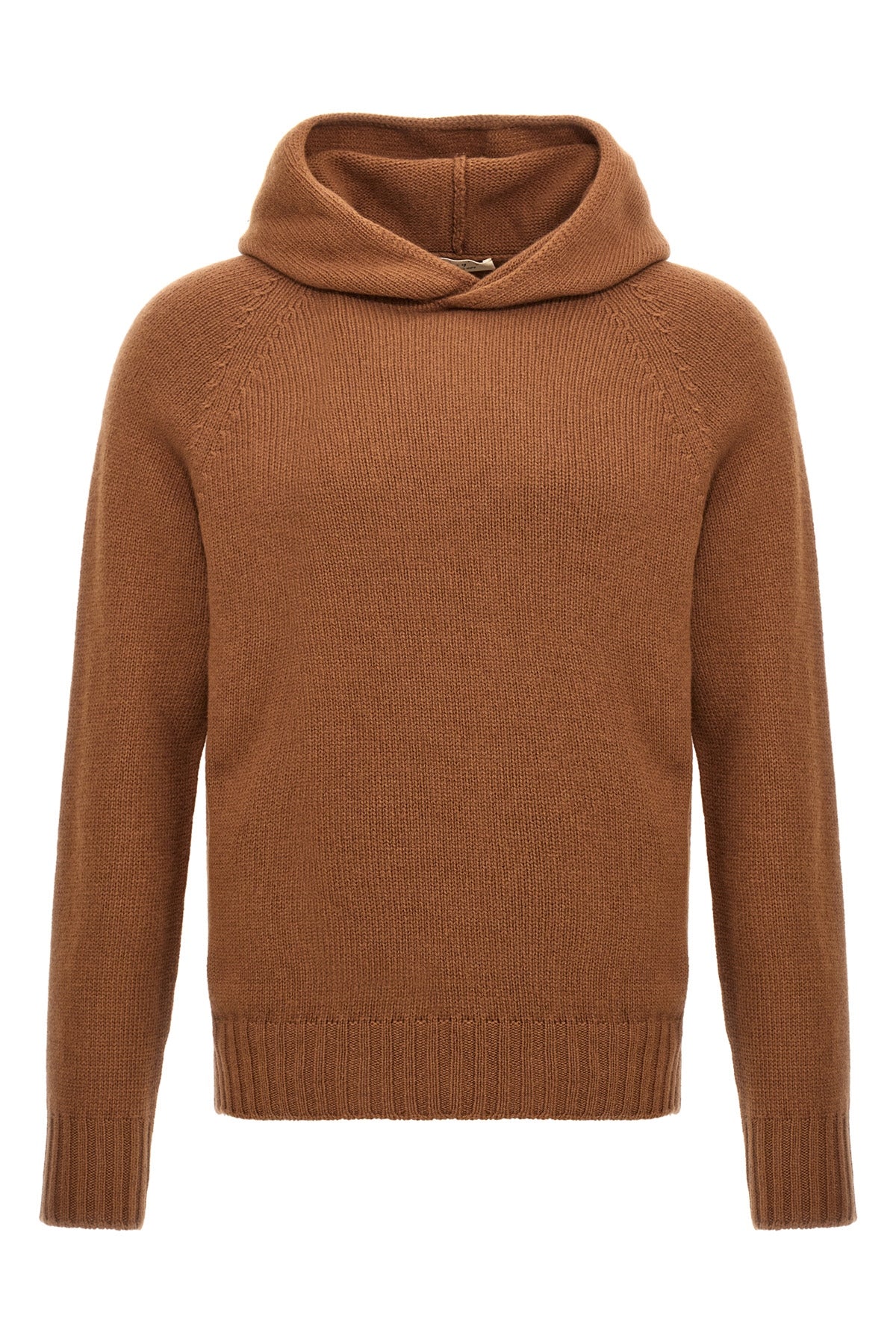 wool blend hooded sweater