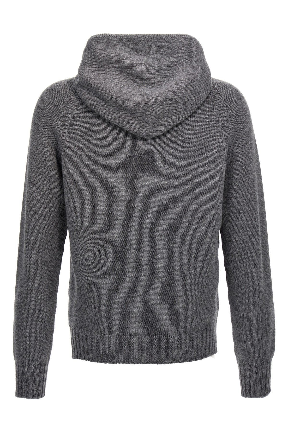 wool blend hooded sweater