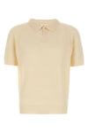 polo shirt in bouclé cotton blend