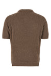 bouclé cotton polo shirt