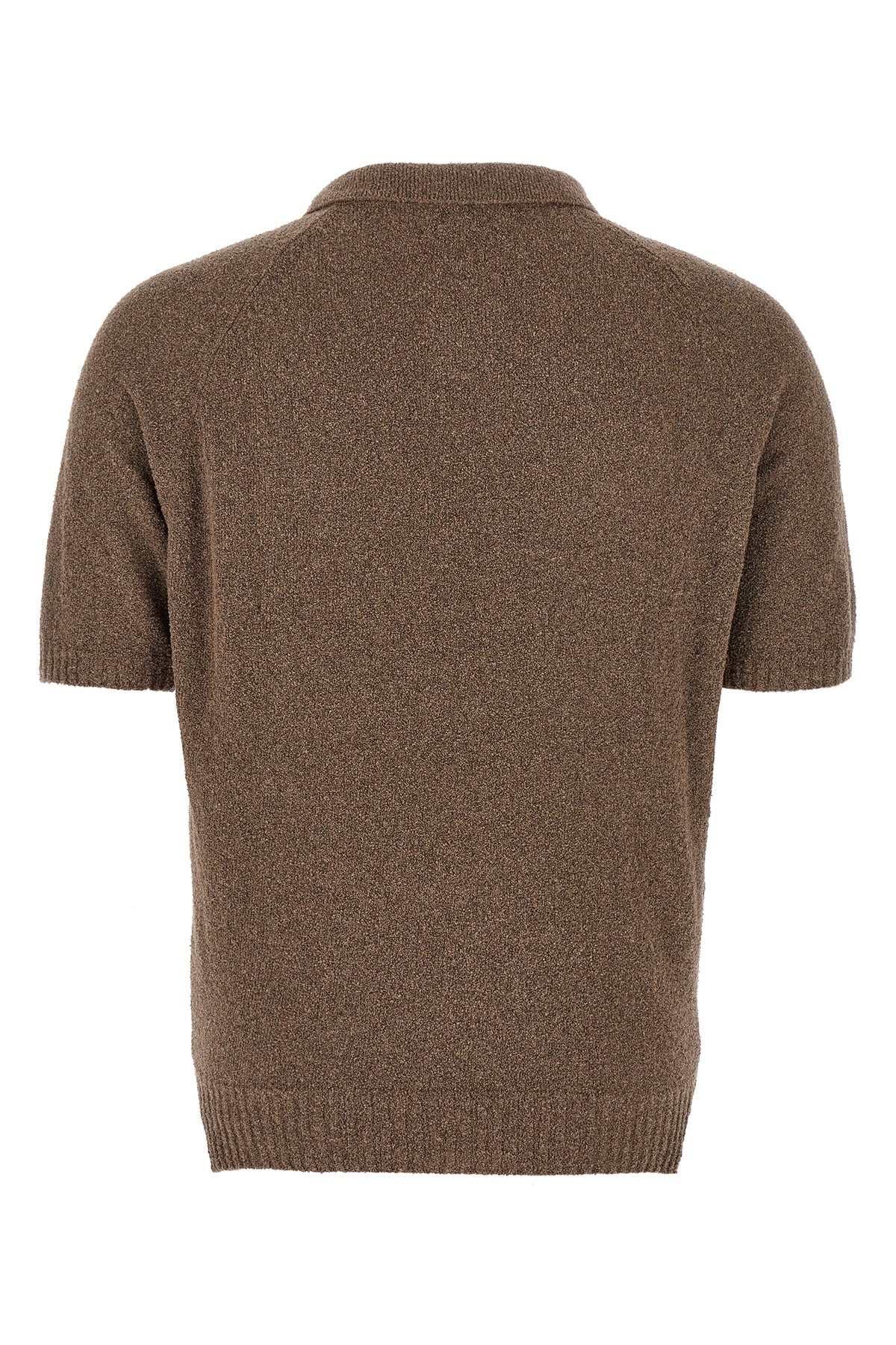 bouclé cotton polo shirt