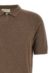 bouclé cotton polo shirt