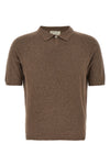 bouclé cotton polo shirt
