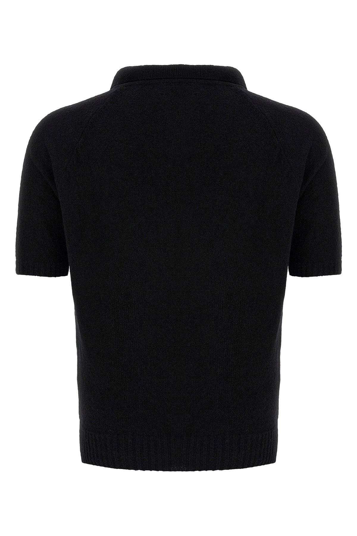 bouclé cotton polo shirt