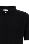 bouclé cotton polo shirt