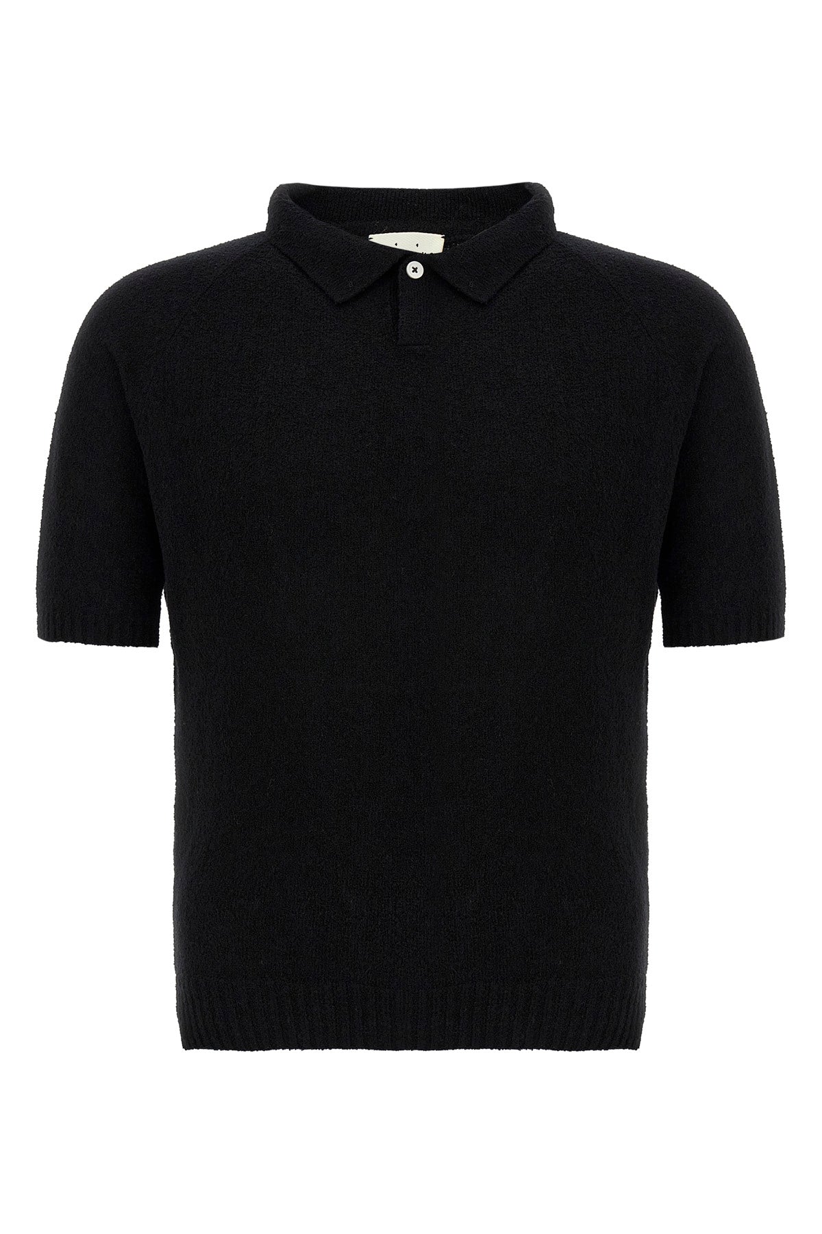 bouclé cotton polo shirt