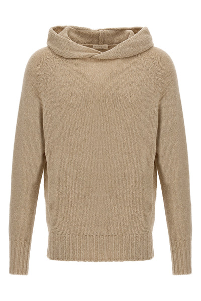 cashmere blend wool hooded sweater