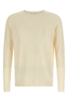 spongy-effect cotton blend sweater