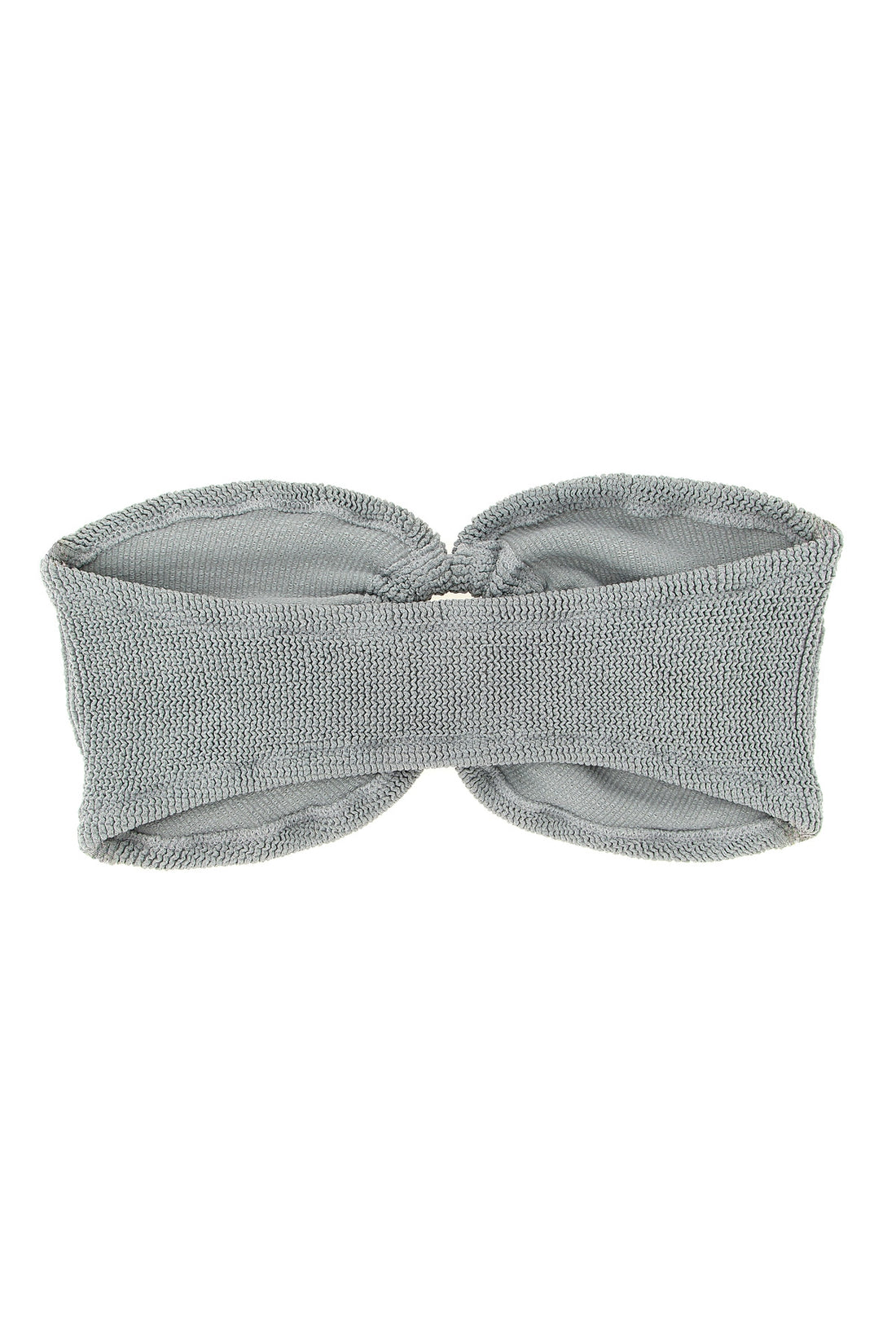 MC2 SAINT BARTH M-L yulia bikini top in crinkle lurex fabric