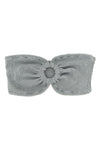 yulia bikini top in crinkle lurex fabric