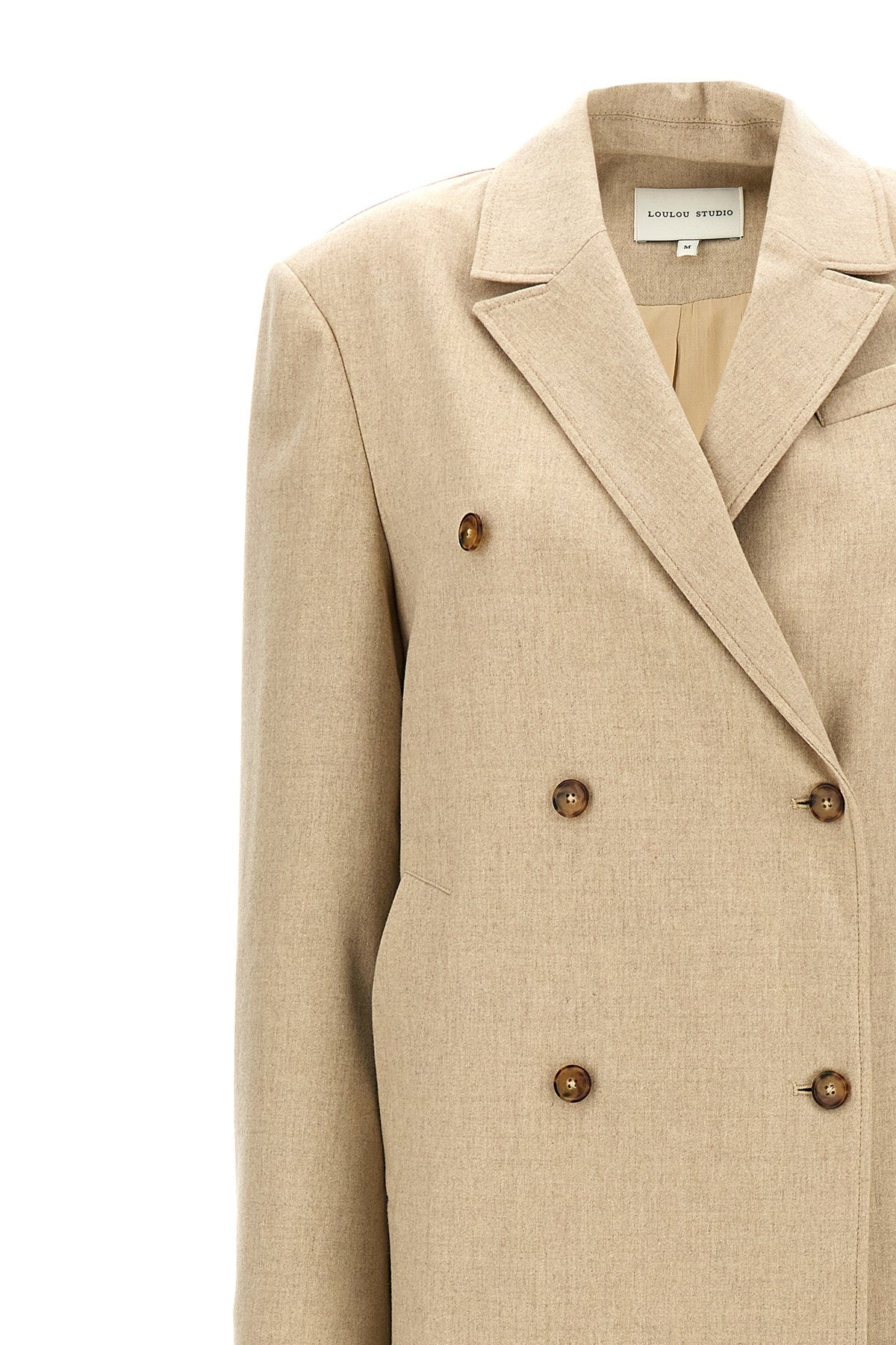 zeno double-breasted wool blend coat