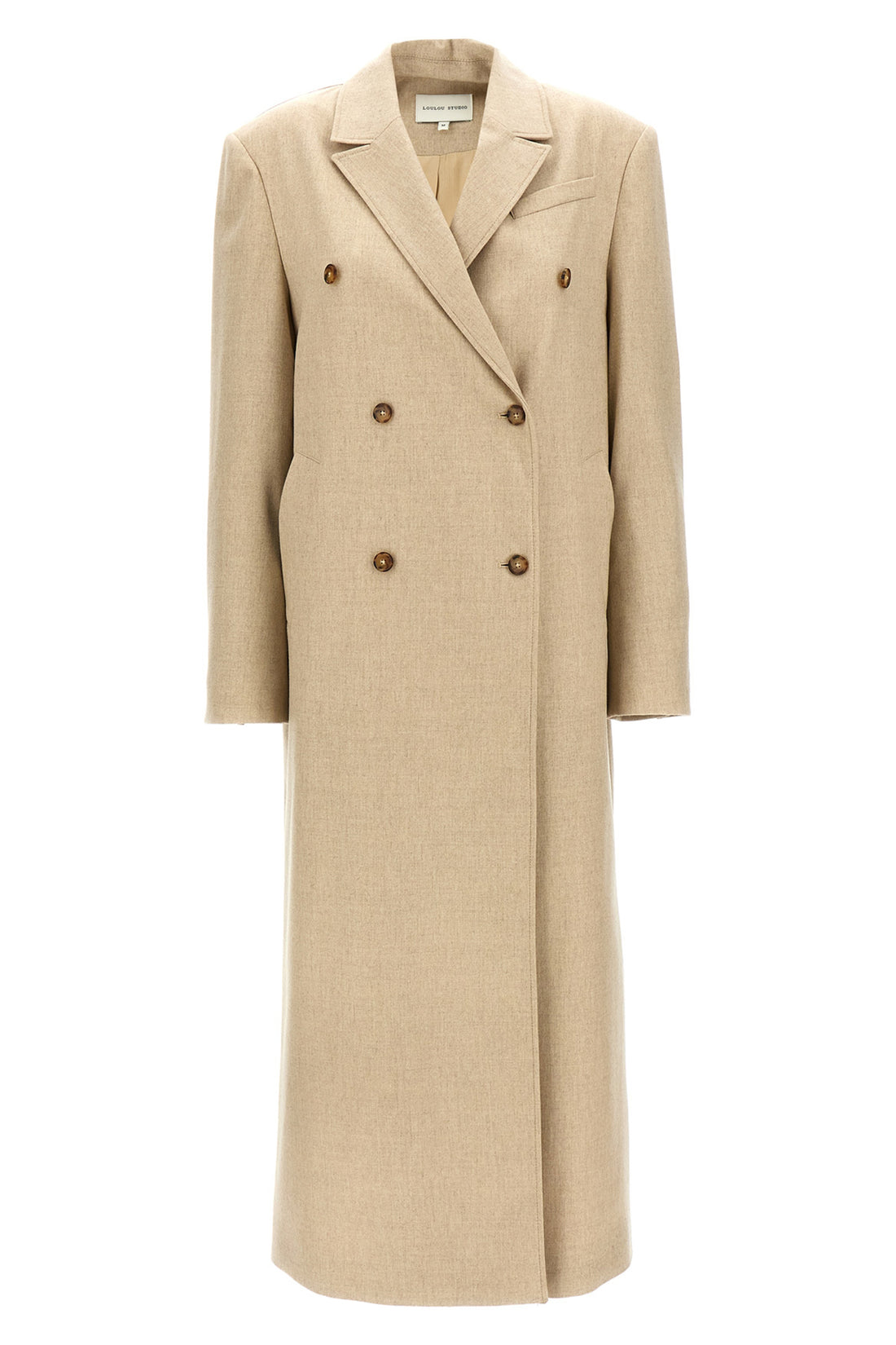 LOULOU STUDIO S zeno double-breasted wool blend coat