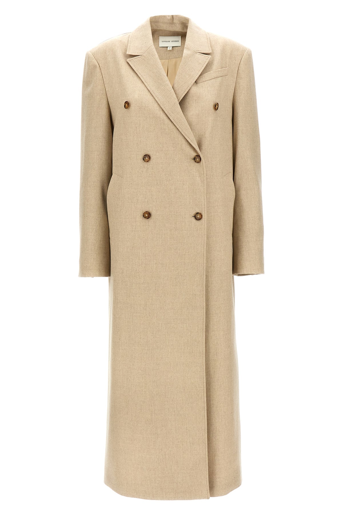 zeno double-breasted wool blend coat