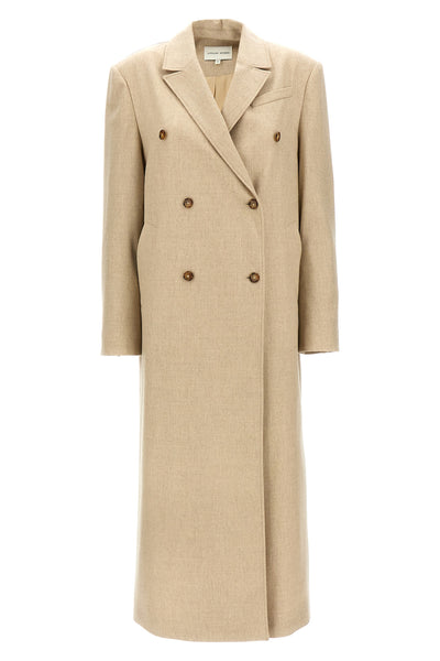 zeno double-breasted wool blend coat