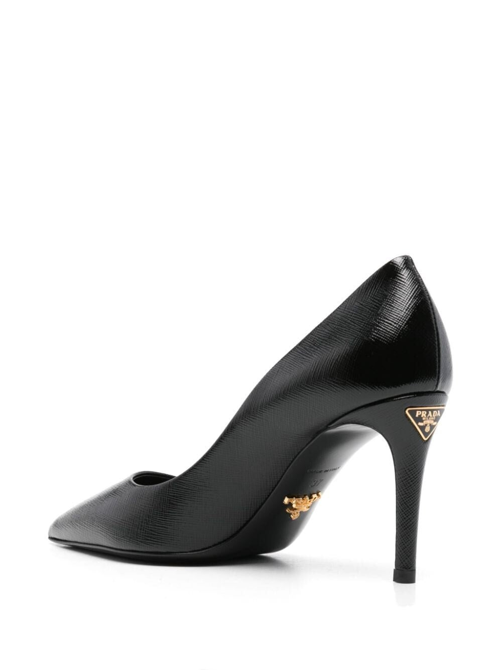 90mm saffiano leather pumps