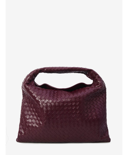 Bottega veneta burgundy large hop bag