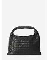 Bottega veneta black small hop bag