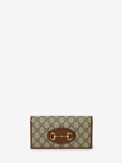 Gucci gucci horsebit 1955 wallet with chain