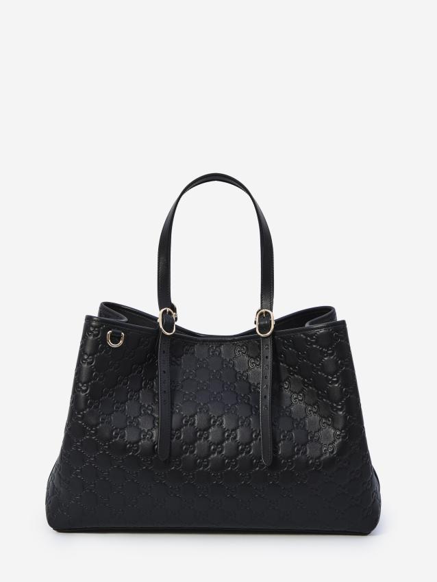 Gucci gg emblem large shopping bag