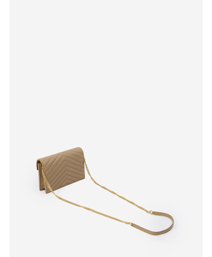 Saint laurent envelope cassandre wallet with chain