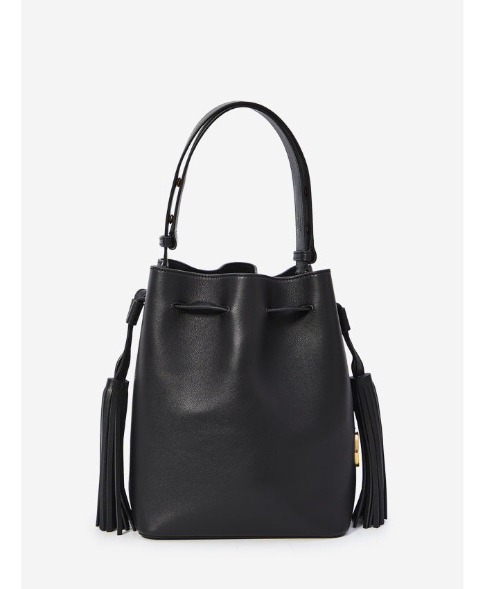 drawstring bucket bag