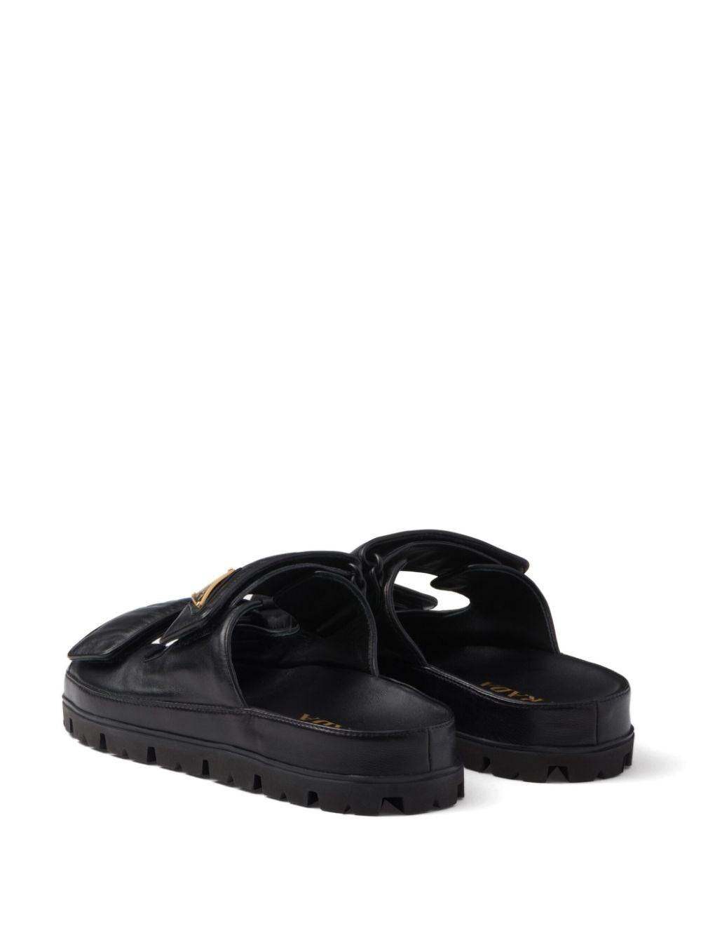 leather sandals with straps