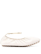 Fendi Filo Leather Ballerinas