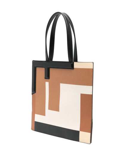 fendi flip medium shopper bag