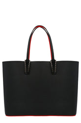 CHRISTIAN LOUBOUTIN Cabata Large Black Leather Tote