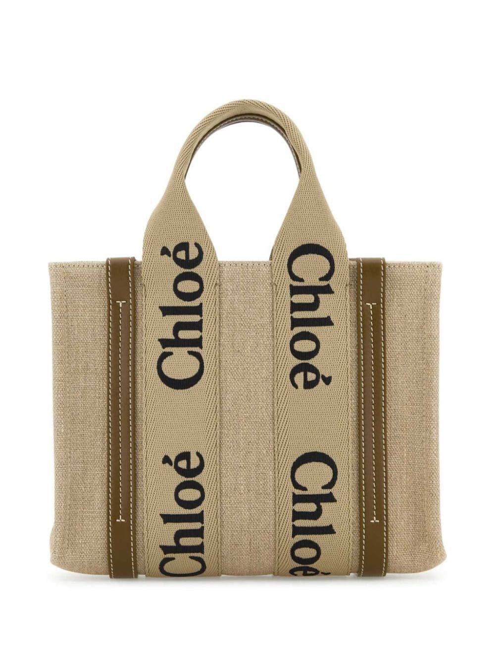 small woody linen tote bag