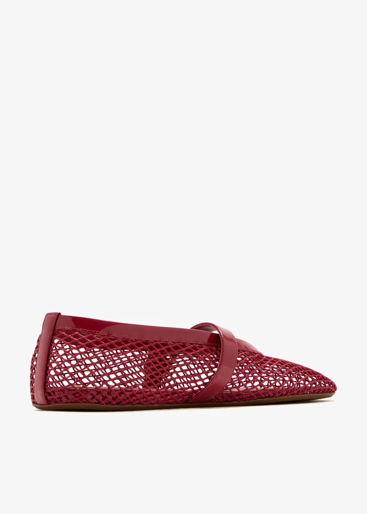 mesh ballet flats