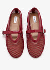 mesh ballet flats