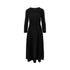 EMPORIO ARMANI 44 ottoman knitted midi dress
